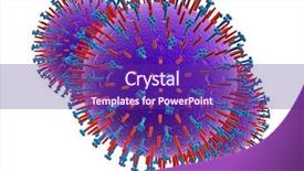  Presentation with influenza - Theme with human organism - influenza virus background and a violet colored foreground