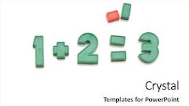  Presentation with numbers - Theme having back 2 basics - playing with colored numbers background and a white colored foreground