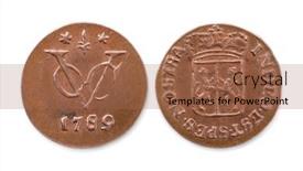  Presentation with tv screens noise on old - Presentation enhanced with back-and-front background and a coral colored foreground