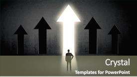  Presentation with best - Beautiful slides featuring back choosing the best way backdrop and a  colored foreground