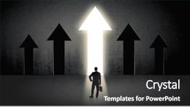  Presentation with best of breed - PPT theme consisting of back choosing the best way background and a dark gray colored foreground