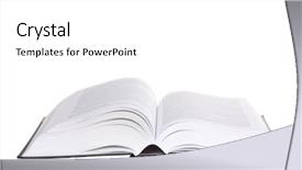  Presentation with history book - Slide set consisting of back history - open book background and a white colored foreground