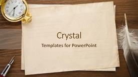  Presentation with wood texture - Presentation theme with back history - watch and ink pen background and a lemonade colored foreground