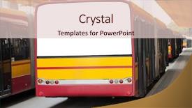  Presentation with advertisement - Colorful presentation theme enhanced with back of a bus backdrop and a lemonade colored foreground