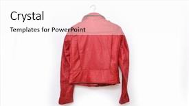  Presentation with red blood cells back ground - Slides enhanced with back of leather red jacket background and a white colored foreground