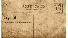  Presentation with post operative care - Slide set consisting of retro postcards - back of old post card background and a coral colored foreground