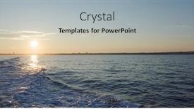  Presentation with ship - Slide set enhanced with back-of-the-ship-cruising background and a light gray colored foreground