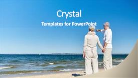  Presentation with family tourism - Slides consisting of back old days - family age travel tourism background and a teal colored foreground