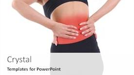  Presentation with back pain - Cool new slides with physical therapy anatomy - back pain in young girl backdrop and a white colored foreground