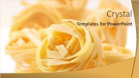  Presentation with macaroni - Audience pleasing PPT layouts consisting of back projected lighted macaroni pasta backdrop and a yellow colored foreground
