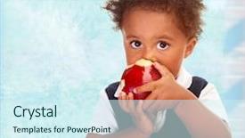  Presentation with africas cute - Presentation design with kindergarten food - portrait of cute little african background and a cool aqua colored foreground