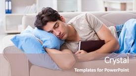  Presentation with college - Slide deck featuring back school night - young student man preparing background and a  colored foreground