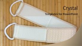  Presentation with simple soft fire - Cool new presentation theme with back scrubbing soft towel strap backdrop and a  colored foreground