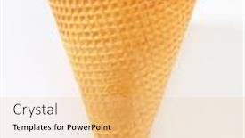  Presentation with wafer - Beautiful presentation theme featuring back side of wafer cone backdrop and a lemonade colored foreground