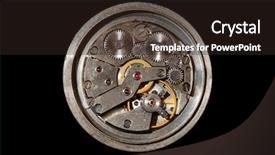  Presentation with mechanisms art mechanism clockwork - PPT theme with back side of watch clockwork background and a  colored foreground