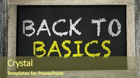  Presentation with chalkboard - Audience pleasing presentation consisting of back to basics written backdrop and a tawny brown colored foreground