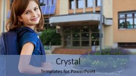  Presentation with back school education - Presentation theme consisting of back to school - portrait background and a teal colored foreground