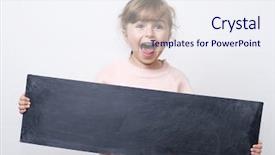  Presentation with back school - Amazing theme having back to school - schoolgirl backdrop and a sky blue colored foreground