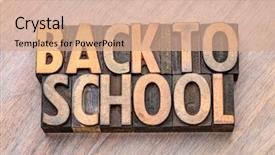  Presentation with welcome back - Theme enhanced with back to school - word abstract background and a coral colored foreground
