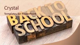  Presentation with back school - Theme with back to school - word abstract background and a lemonade colored foreground