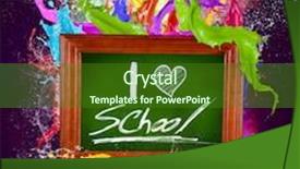  Presentation with back-school - Amazing presentation having back to school background backdrop and a forest green colored foreground