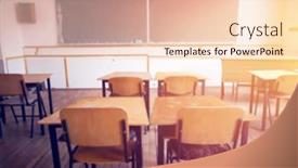  Presentation with back school - Slide set featuring back-to-school-concept-blurred background and a lemonade colored foreground