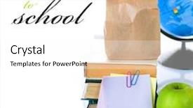  Presentation with back school - Beautiful slides featuring back to school concept school backdrop and a white colored foreground