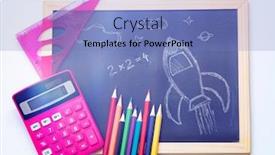  Presentation with hand drawn school - Amazing PPT theme having back-to-school-concept backdrop and a teal colored foreground