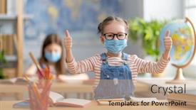  Presentation with school children - Audience pleasing presentation theme consisting of back-to-school-cute-industrious backdrop and a coral colored foreground