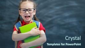  Presentation with back-school - Slide set having back-to-school-happy-cute and a  colored foreground