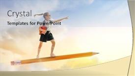  Presentation with back school education - PPT layouts featuring back-to-school-happy-cute background and a light blue colored foreground