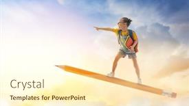  Presentation with education cute - Presentation enhanced with back-to-school-happy-cute background and a cream colored foreground