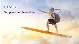  Presentation with imagination - Audience pleasing slide deck consisting of back-to-school-happy-cute backdrop and a light blue colored foreground