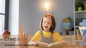  Presentation with back to school clothing - Presentation theme featuring back-to-school-happy-cute background and a coral colored foreground