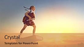  Presentation with education cute - Presentation theme with back to school happy cute background and a coral colored foreground