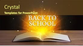  Presentation with back school - Theme consisting of back-to-school-inscription-coming background and a tawny brown colored foreground