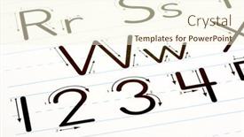  Presentation with back school - Beautiful PPT layouts featuring back-to-school-learning-letters backdrop and a cream colored foreground