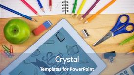  Presentation with school animations - Slide deck having back to school message background and a teal colored foreground