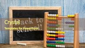  Presentation with back school - Amazing slide deck having back to school phrase written backdrop and a tawny brown colored foreground