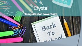  Presentation with back school - Theme having back to school text background and a teal colored foreground