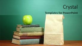  Presentation with back to school virtually - Cool new PPT layouts with back to school themed background backdrop and a seafoam green colored foreground