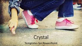  Presentation with girl design - Cool new presentation theme with back to school-vintage photo backdrop and a soft green colored foreground