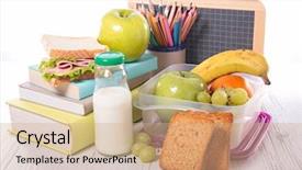  Presentation with back school - Amazing slide set having back to school backdrop and a coral colored foreground