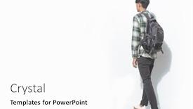  Presentation with back school education - Amazing presentation design having back-view-full-body-young backdrop and a white colored foreground