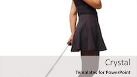  Presentation with people talking - Slide set consisting of back view of a black african-american walking with a suitcase backside view of person rear view people collection isolated over white background a girl on a trip talking on a smartphone background and a light gray colored foreground