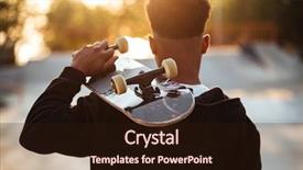  Presentation with outdoors - Amazing PPT layouts having back view of a male backdrop and a wine colored foreground