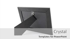  Presentation with frame - Cool new presentation theme with back-view-of-a-wooden backdrop and a light gray colored foreground