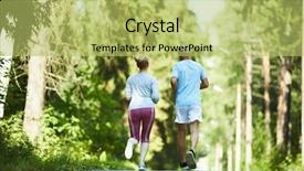  Presentation with aged - Audience pleasing theme consisting of back view of aged spouses backdrop and a yellow colored foreground