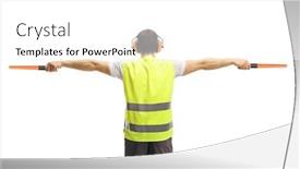  Presentation with aircraft - Slide deck with back-view-of-an-aircraft background and a white colored foreground