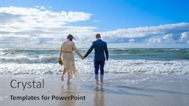  Presentation with anonymous - Presentation featuring back-view-of-anonymous-man background and a light blue colored foreground